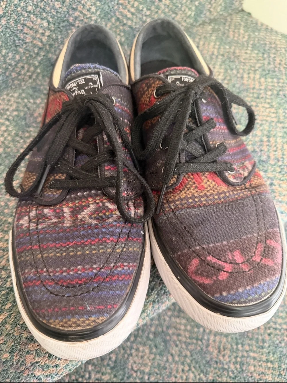 Nike‎ SB zoom Janoski hacky sack men’s size 6 aztec pattern sneakers